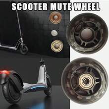 2PCS Rear Replacement Wheels For Micro Maxi Scooter With Rubber Sealed Bearings - Black - View 6