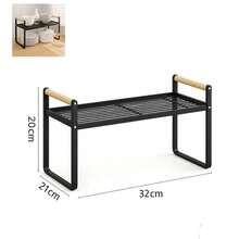 1pc 4-Tier Foldable Metal Storage Shelf With Lockable Wheels, Kitchen Storage Rack，No Assembly Rolling Organizer Rack, Sturdy\durable, Heavy Duty Display Shelving Unit For Kitchen Living Room Bedroom Bathroom Balcony, Nordic Minimalist Storage Rack - 查看 14