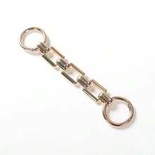 1 pieza Cadena de extensión de bolso de mano cuadrada gruesa, accesorio de reemplazo de correa de bolso estilo cadena gruesa con broche de gancho y anillo de resorte, accesorio decorativo universal de correa de bolso cruzado para bolso de hombro DIY - Multicolor - Ver 8