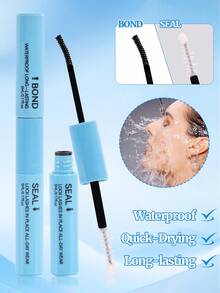 MEM Set de pestañas sin fragancia de baja irritación, pegamento y sellador de secado rápido con fijación de color fuerte de 10ml, incluye pinzas, adhesivo para extensiones de pestañas DIY y kit completo de herramientas de estilismo, suministros para técnica de pestañas, pegamento para pestañas, adhesivo y sellador, suministros para técnica de pestañas, extensión de pestañas - Azul - Ver 11