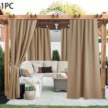 1pc Waterproof Garden Curtain, Suitable For Patio, Balcony, Yard, Perfectly Blocks Rain And Sunlight, Durable And Elegant, Multiple Colors And Sizes Available. - Multicolor 7 - View 16