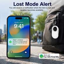 RSH Mini Wireless Tracker Compatible With AirTag, Precise Positioning Tracker, Long Battery Life, Pet, Wallet, Backpack, Key, Luggage Item Finder, Advanced Anti-Loss Locator For IOS Devices - Easy To Use Find My APP, Anti-Loss Reminder And Precise Location Sharing - Multicolor - View 12