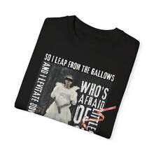 Camiseta "The Real Who's Afraid", Cuello Redondo Estilo Bruja,  1717, Regalos para Ella - Negro - Ver 2