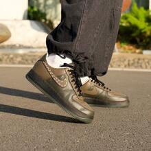 Nike Classic AF1 Men's Casual Sneakers - Brown/Dark Green - View 2