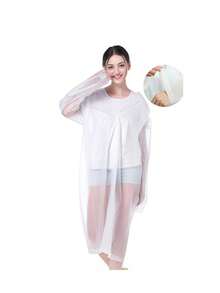 Unisex Hooded Raincoat, Long EVA Neutral Raincoat, Portable Quick-Drying, Lightweight And Easy To Carry, Suitable For Daily Commute And Travel. Thickened Waterproof Design, Waterproof, Windproof, Quick-Drying, Breathable, Ideal Choice For Cycling, Hiking And Outdoor Exploration, Rainy Season Essential, Beach/Travel/Vacation Essential. - Multicolor - View 13