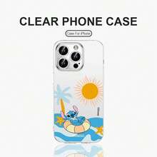 One Disney Lilo & Stitch Phone Case, Perfect For Summer, Cool And Cute Cartoon Anime Style, Unisex, Alien Puppy Design - Compatible With IPhone 17/17 Air/17 Pro/17 Pro Max, 16/16 Pro/16 Pro Max/16 Plus, 14, 15, 13, 12, 11, Mini, XS, XR, 7/8/6 Plus. Makes A Great Gift. - Clear - View 2