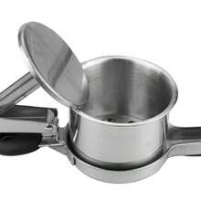 Large Stainless Steel Potato Ricer Masher Fruit Press Juicer Crusher Squeeze - Silver - View 8