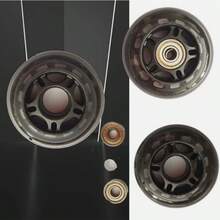 2PCS Rear Replacement Wheels For Micro Maxi Scooter With Rubber Sealed Bearings - Black - View 2