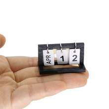 1:12 Scale Dollhouse Mini Desktop Calendar, Exquisite Design, Model House Living Room Scene Decor And Photography Prop, Home Model Decoration, Unique Desktop Charm, OB11 Model Photography Prop, Dollhouse DIY Accessory - Multicolor - View 6