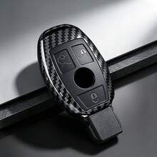 Carbon Style ABS Car Key Case Cover Fob Keychain For A B C E Class GLS GLA GLK GLC CLS CLA AMG W204 W205 W212 W176 - A - View 9