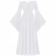 241114 Renaissance-Damenkleid, Stil 2, Weiß
