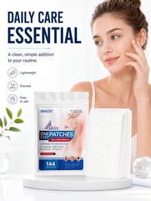 144 PIEZAS Parches de Acné de Hidrocoloide, Impermeables y a Prueba de Sudor, Uso de Día y Noche, Invisibles y Sin Acumulación, Suaves y No Irritantes, Refrescantes y Amigables con la Piel - Ver 8