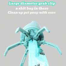 Pet Pooper Scooper With 4 Free Rolls Of Waste Bags, No-Touch Waste Picker With One-Handed Claw Design, Portable Dog Poop Scoop For Cats, Dogs & Small Pets Outdoor Use - Default - View 3