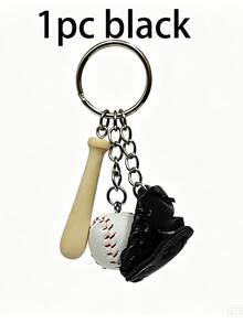 Conjunto de Chaveiros de Beisebol em Aço Inoxidável, Inclui Formatos de Luva, Boné de Beisebol, Taco de Beisebol, Material de Couro PU, Unissex, Pingente de Bolsa de Beisebol Mini Legal, Adequado para Equipe de Beisebol, Jogo de Beisebol, Lembrancinha de Festa, Jogos ao Ar Livre, Acessório de Decoração Pendurada no Espelho - Multicolorido - Visão 11