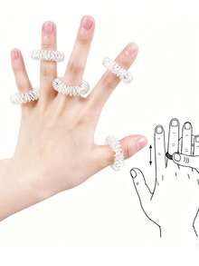 12pcs/6pcs/1pc Multi-Color Adjustable Finger Massager, Sensory Bead Toy, Suitable For Adults, ADHD, Creative Adult Toy, Silent Massager, Ring Massager, Christmas Gift Filler, Massage Ring - High-quality Finger Massager - View 4