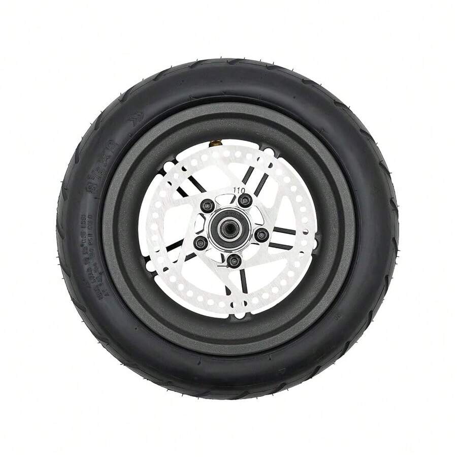 9 Inch Electric Scooter Wheel, Electric Scooter Rear Tire W/Wheel Hub Disc Brake Set For Xiaomi M365, Inflatable Rear Wheel, Electric Scooter Inflatable Rear Wheel[A Good Gift For Family And Friends] - Default - View 1