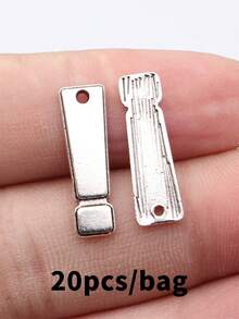 20pcs 22x7mm Exclamation Mark Charms Pendant For DIY Jewelry Making Necklace Keychain Phone Chain Bracelet Making Accessories Handmade Craft - Exclamation Mark - View 14