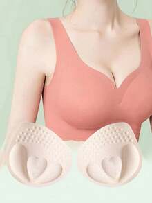 1 Pair Thickened Bra Cup Pads, Small Breast Enhancer, Removable & Washable Push-Up Bra Inserts, Bra Padding Accessories - Multicolor - View 6