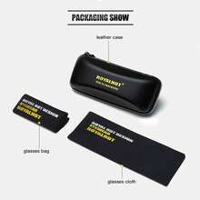RoyalHot 中性偏光經典金屬橢圓框時尚眼鏡 駕駛用眼鏡 - 灰色 - 查看 5