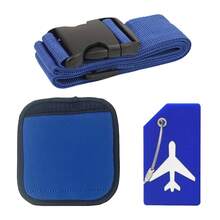 3pcs Silicone Luggage Tags, Luggage Handle Anti-Slip Covers, Travel Suitcase Identification Tags, Travel Bag Straps, Wear-Resistant Luggage Tie Set, Travel Essentials - Multicolor - View 9