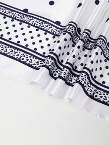 1 pieza Pañuelo cuadrado con estampado de lunares de moda casual para mujer 2026, pañuelo multifuncional y conveniente adecuado para salidas diarias, playa y otras ocasiones - Multicolor - Ver 5