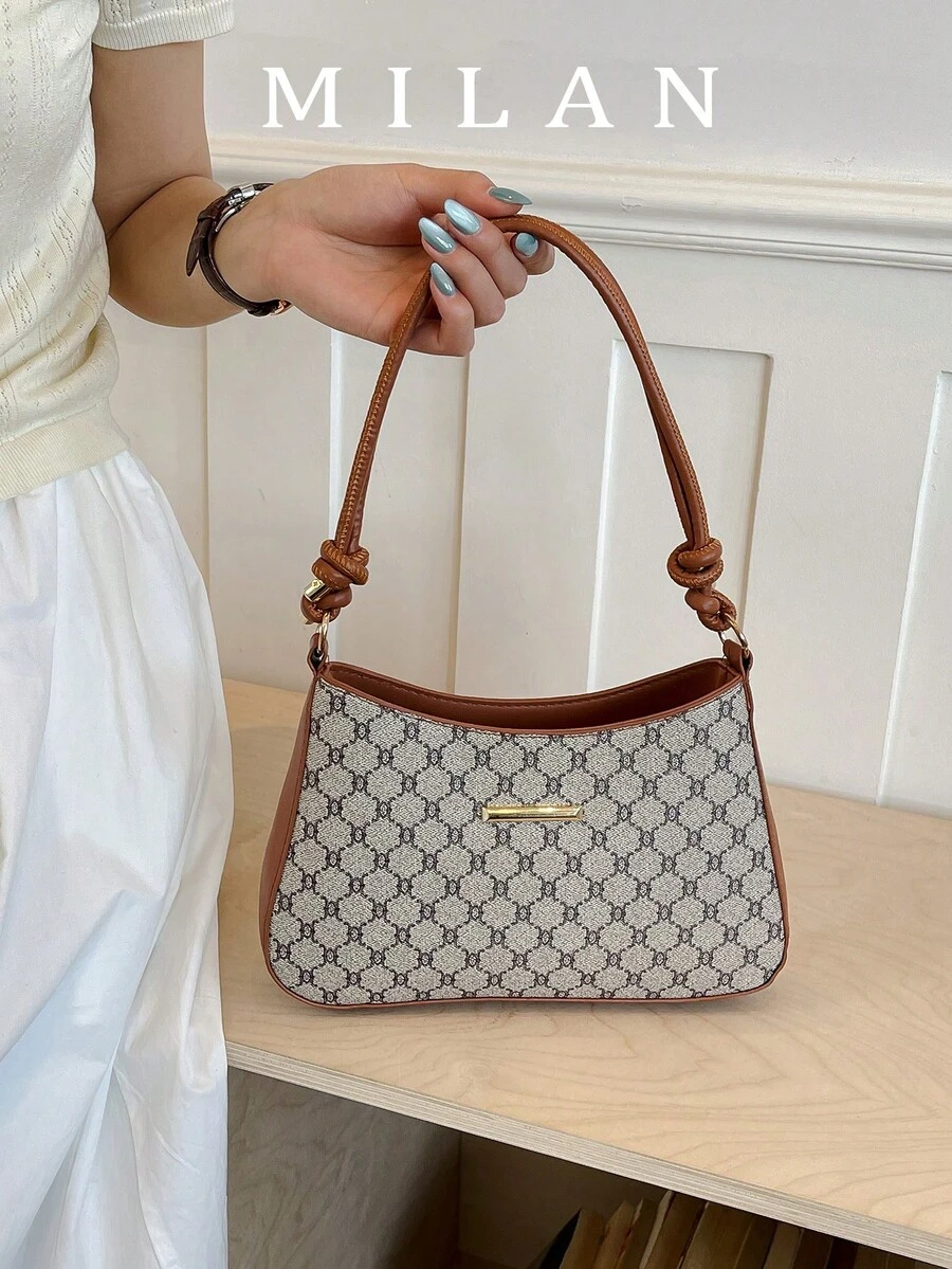 Large Capacity Versatile Women's Monogram Shoulder Bag 2026 Spring New Underarm Bag Wholesale
