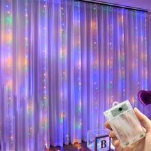 LED Curtain Lights Wedding Anniversary Home Decor String Lights Birthday Decoration String Lights Outdoor String Lights Garden Decor Outdoor Lighting Battery Box (Batteries Not Included) - Battery Box Curtain Light - View 6