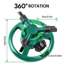 Sprinklers For Yard, Rotating Lawn And Garden Sprinkler For Large Area Coverage, Yard Sprinklers For Kids And Pets Playing - A - View 3