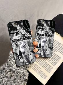Collage musical de  negrafunda de teléfono Fundas compatibles con ,Apple,VIVO,OPPO,,, y Honor.Fabricadas en silicona TPU,ofrecen protección contra golpes y caídas. - Negro - Ver 5