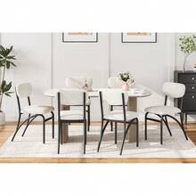 Chaises de cuisine - Beige - Voir 5