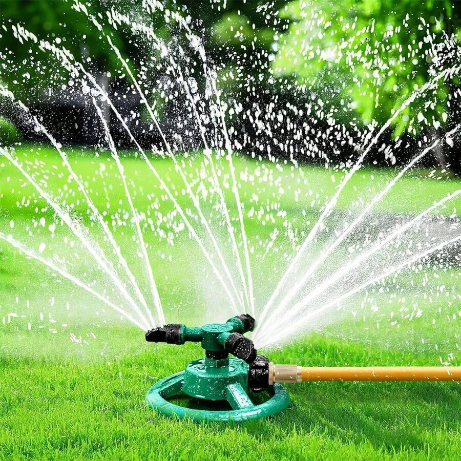 360° Rotating Garden Sprinkler, 2026 New Adjustable Yard Sprinkler For Backyard Grass Care, Durable Water Sprinkler For Water Play Outdoor Pets Water Fun - A - View 1