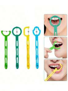 4pcs Tongue Exercisers For Tongue Movement And Oral Muscle Training - Multicolor - View 1