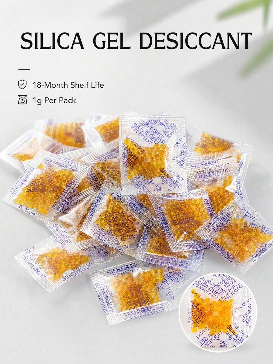 矽膠乾燥劑吸濕劑，可重複使用變色除濕劑，適用於乾燥穀物、電子產品、相機，有效防霉保護衣櫥收納盒，家用收納盒長效保存工具