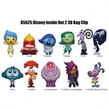 Monogram Disney Blind Box Keychain, Cute 3D Cartoon Random Figure Bag Charm Backpack Pendant, Joy Anger Sadness Disgust Fear Ennui Envy Anxiety Embarrassment Hidden Character Lance And Pochi, Anime Collectible Gift, Decoration Animation Movie Merchandise Collectible Birthday Party Gift Accessory For Friends And Fans - Multicolor - View 5