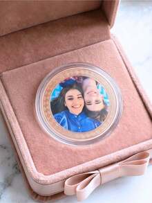 Customizable Photo Commemorative Coin, Suitable For Home Collection, Valentine's Day, Graduation Season, Holiday And Anniversary Gifts - Multicolor - View 4