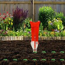 YUNRUX Manual Seed Drill, Fertilizer Applicator, Handheld Seed Drill, Vegetable Double Row - C - 查看 10