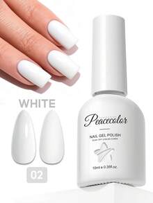 peacecolor 1 Bottle 10ml White Gel Nail Polish, Long-Lasting Classic White Nail Polish, Suitable For Beginners DIY At Home, Gel Nail Polish Manicure Art Gift, For Women - Multicolor - View 11