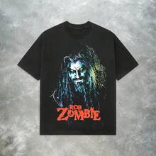 Rob Zombie Hellbilly Deluxe T-Shirt: Y2K Alt Rock Band Tee - Black - View 1