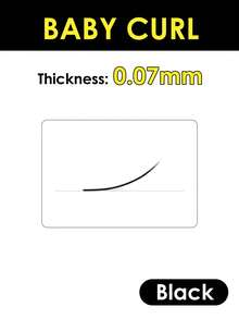16 Rows/Piece Straight Eyebrow Extensions 0.07mm 0.10mm Mixed Color 9-11mm Matte Black Brown High Quality Natural Soft Create Beautiful Thick Eyebrows Eyelash Extensions Baby Curl Straight Eyelashes Makeup Tools Beauty Salon Improve Eyebrows - Black - View 14