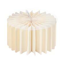 HYYKJ-US 5 Pack Milky White Honeycomb Paper Flower Stand With PVC Top Plate, 110LBS High Load-Bearing Foldable Floral Display Pillar, Multi Height Reusable Aesthetic Centerpiece For Wedding Aisle Birthday Party Event Home Decor - Modern - View 11