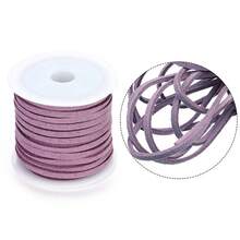 1 Roll 196.85 Inches Colorful Faux Suede Braided Cord, For DIY Bohemian Bracelet Jewelry Making String - 1 Roll - View 3