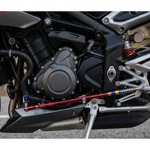 1 pieza varilla de freno trasera ajustable universal de aluminio CNC para motocicleta de 125cc-200cc - A - Ver 5