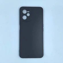 適用於 Realme 的手機殼，純色啞光黑，親膚啞光 TPU 軟殼，防指紋防汗防滑，鏡頭凸起防刮，薄型全包覆日常防撞極簡手機保護殼 - 黑色 - 查看 44