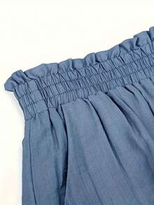 Shorts de encaje con flecos estilo vacacional - Lavado ligero - Ver 3