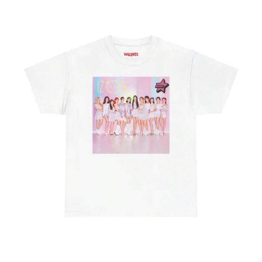 Camiseta unisex del grupo de K-pop IZ*ONE, merchandising inspirado en y2k, diseño con el logo del álbum Twelve, regalo para fans de K-pop, ropa para conciertos de música. - Blanco - Ver 1