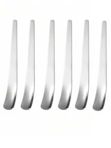 1pc/6pcs Stainless Steel Gold/Silver Ice Cream Spoon Long Handle Dessert Cake Spoon Yogurt Spoon - View 11