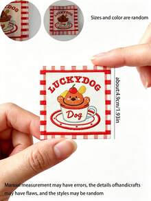 Handmade "Made With Love" Tags, Durable Crochet Labels, Handmade Crochet Knitted Hats, Beanies, Scarves And Other Projects Labels (White) - Puppy - View 11