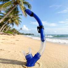 Adult Snorkeling Snorkel With Splash Guard And Drainage, Universal For Swimming, Diving And Water Sports - Multicolor - View 2
