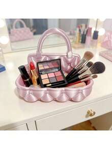 1pc Desktop Jewelry Storage Basket, Suitable For Rings, Necklaces, Earrings. Handbag Style Design. Gift For Women - Suitable For Vanity, Sink And Bedroom. - Multicolor - View 10