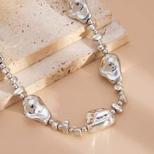 Collar de cuentas irregulares - Dorado - Ver 5